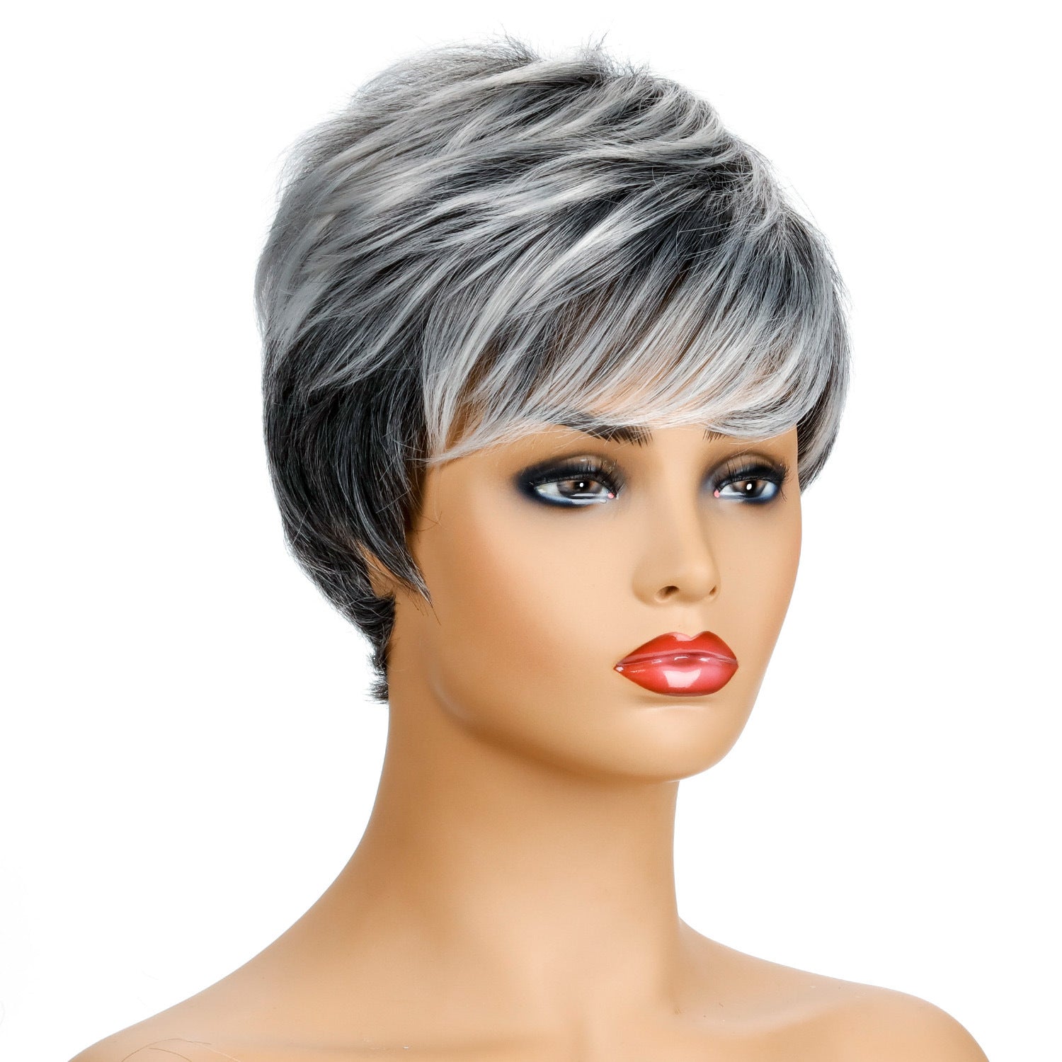 Ladies Fashion Realistic Short Curly Hair Headgear