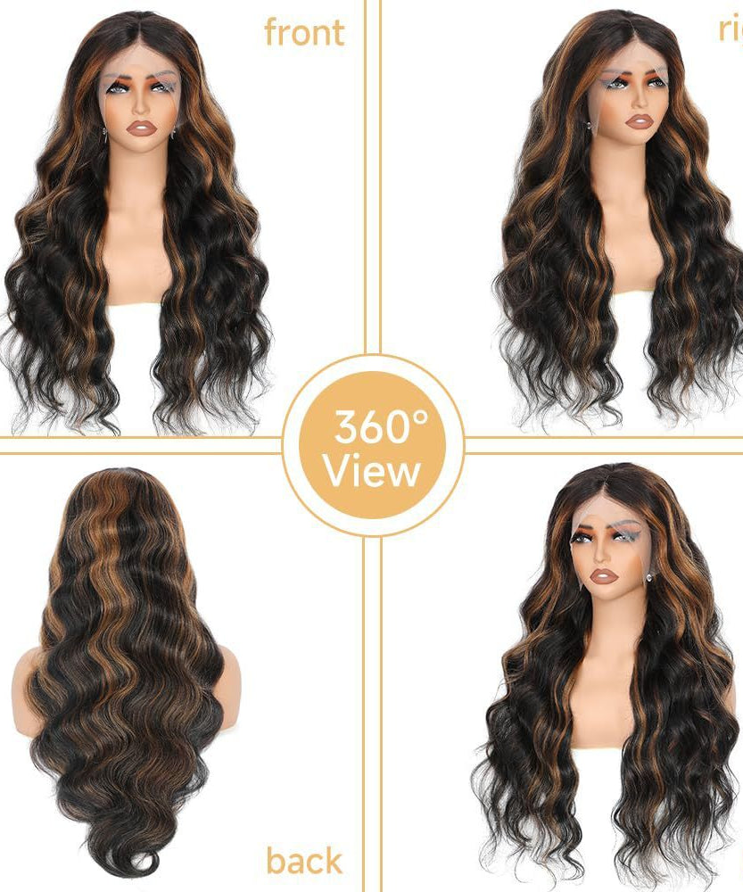 Brown Medium Long Curly Hair Big Wave